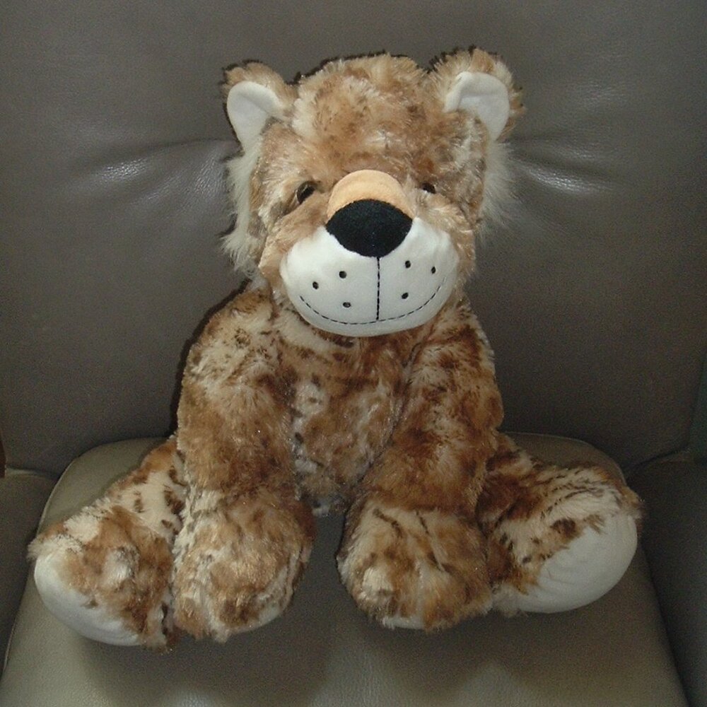 Homerbest Large Cheetah Plush Stuffed Animal 16" NICE! So soft!  Clean!